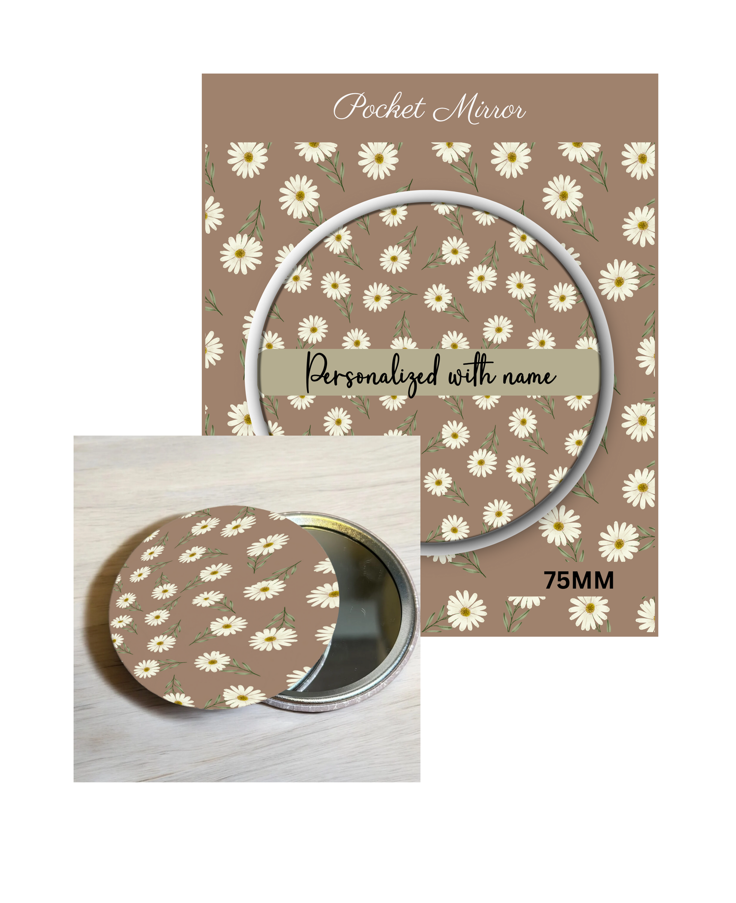 Nude and Neutrals- 3' Pocket Mirror Badges